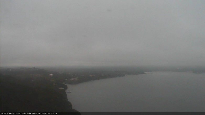 Lake Travis webcam, March 13, 2017 9:00 AM CT
