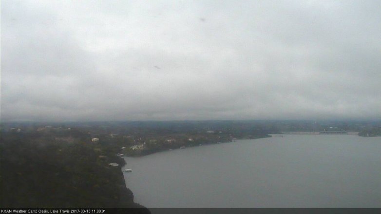 Lake Travis webcam, March 13, 2017 10:25 AM CT
