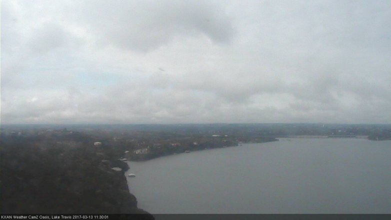 Lake Travis webcam, March 13, 2017 10:40 AM CT