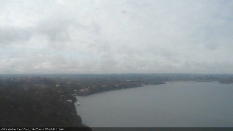 Lake Travis webcam, March 13, 2017 10:55 AM CT