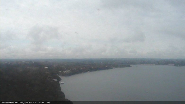 Lake Travis webcam, March 13, 2017 11:05 AM CT