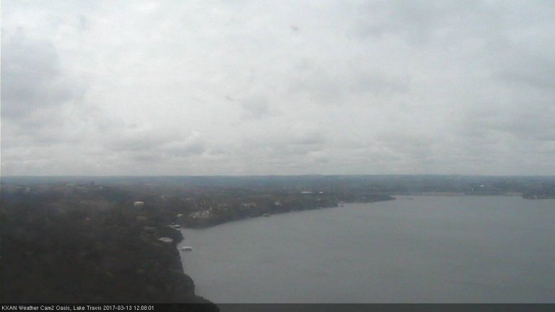 Lake Travis webcam, March 13, 2017 11:20 AM CT