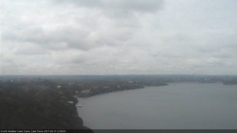 Lake Travis webcam, March 13, 2017 11:30 AM CT