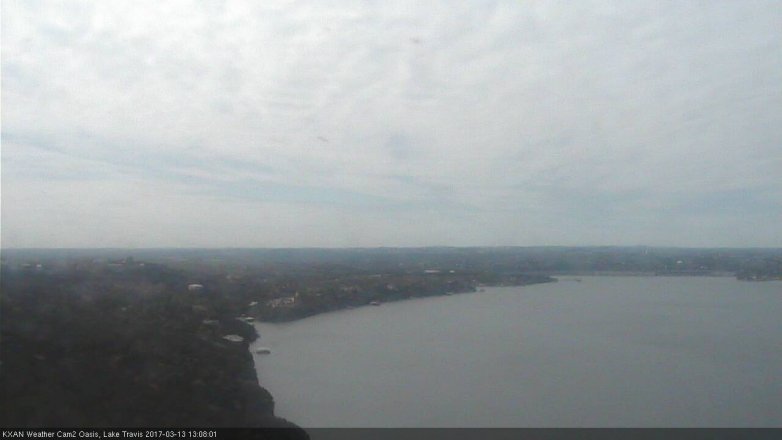 Lake Travis webcam, March 13, 2017 12:25 PM CT