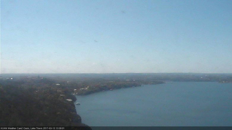 Lake Travis webcam, March 13, 2017 12:55 PM CT