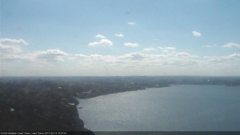 Lake Travis webcam, March 13, 2017 2:40 PM CT