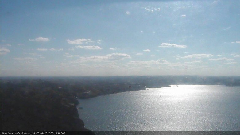 Lake Travis webcam, March 13, 2017 4:00 PM CT