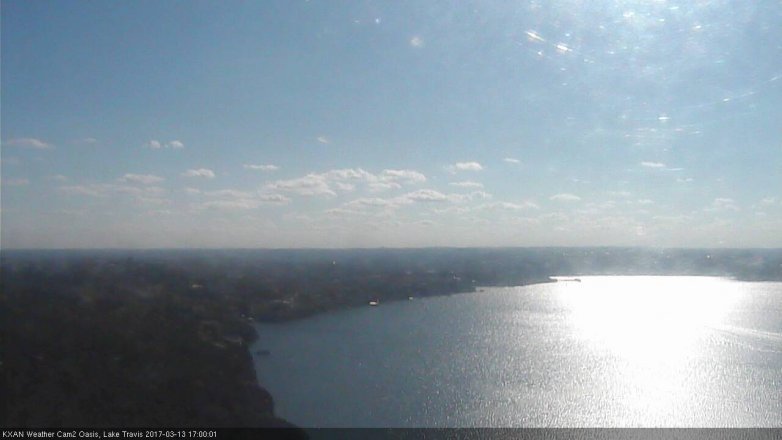 Lake Travis webcam, March 13, 2017 4:10 PM CT