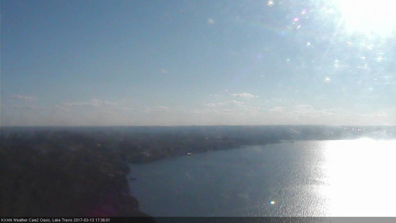Lake Travis webcam, March 13, 2017 4:50 PM CT