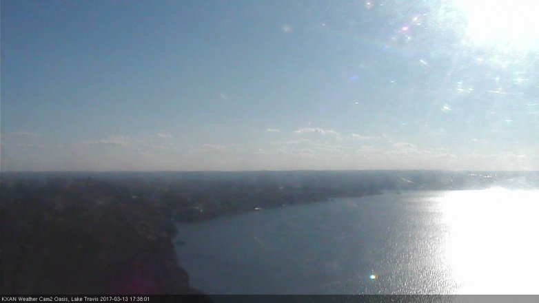 Lake Travis webcam, March 13, 2017 5:00 PM CT