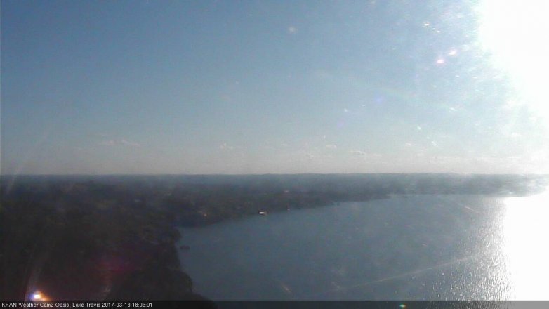 Lake Travis webcam, March 13, 2017 5:10 PM CT