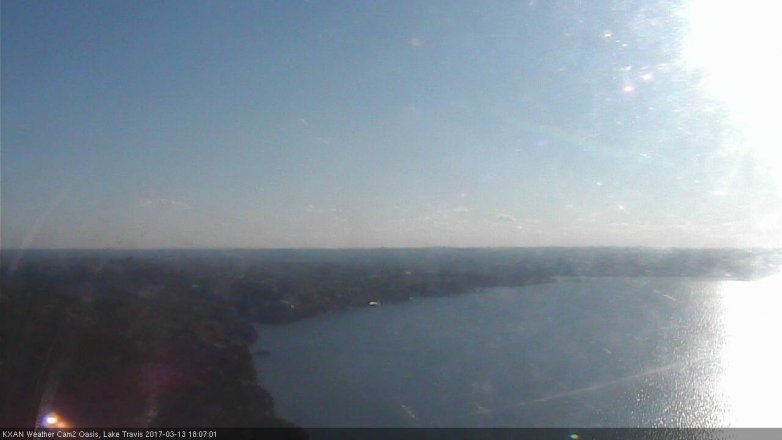 Lake Travis webcam, March 13, 2017 5:30 PM CT