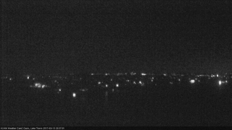 Lake Travis webcam, March 13, 2017 7:40 PM CT