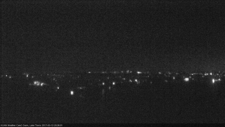 Lake Travis webcam, March 13, 2017 7:45 PM CT