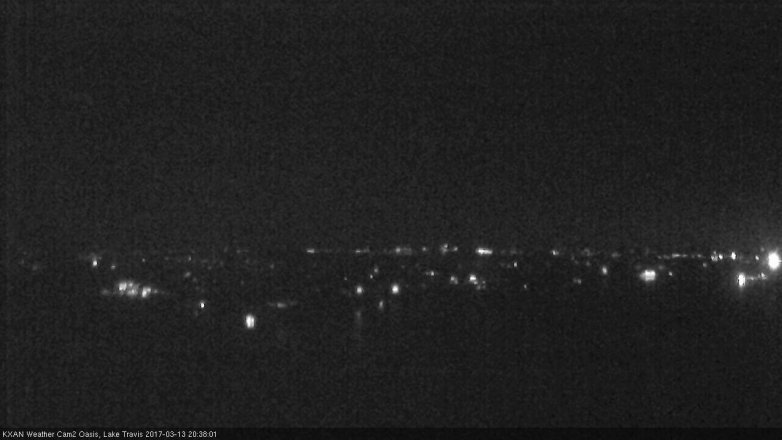 Lake Travis webcam, March 13, 2017 8:05 PM CT