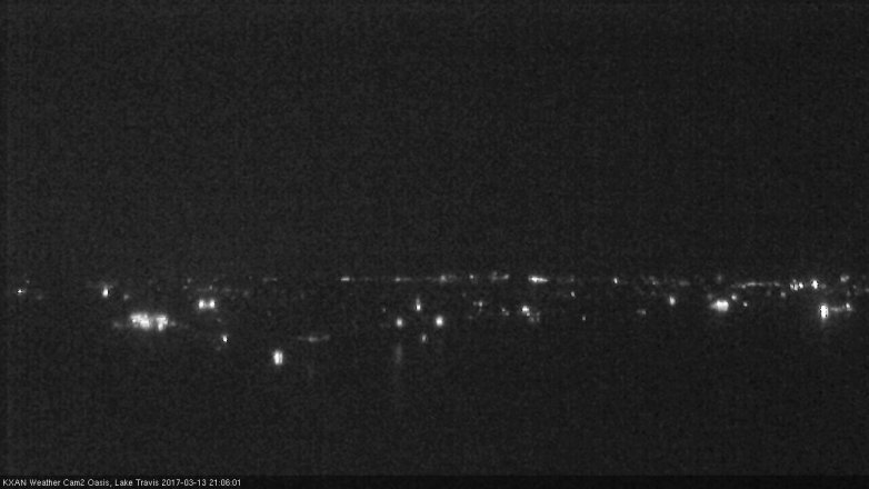 Lake Travis webcam, March 13, 2017 8:10 PM CT