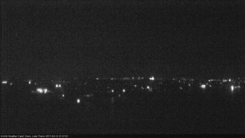 Lake Travis webcam, March 13, 2017 8:50 PM CT