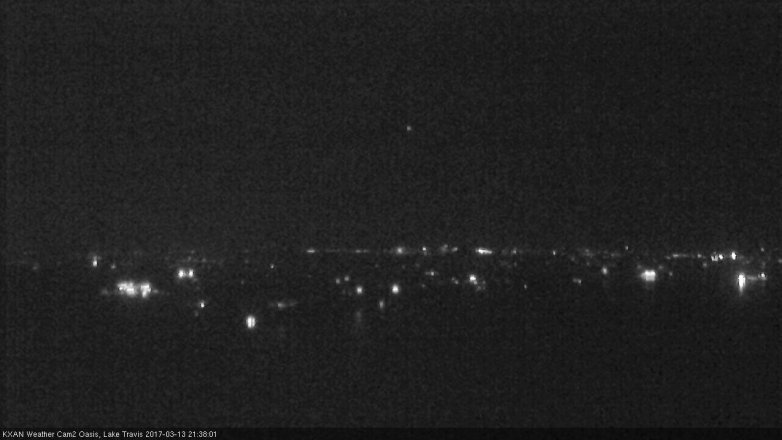 Lake Travis webcam, March 13, 2017 8:55 PM CT