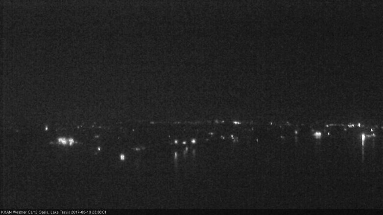 Lake Travis webcam, March 13, 2017 11:10 PM CT