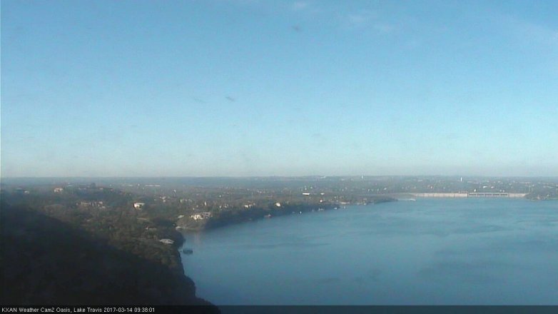 Lake Travis webcam, March 14, 2017 9:05 AM CT