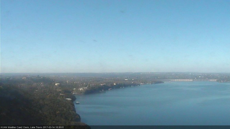 Lake Travis webcam, March 14, 2017 9:35 AM CT