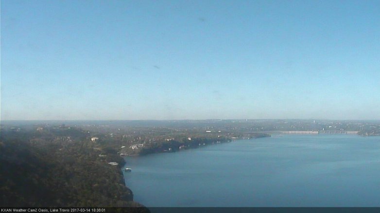 Lake Travis webcam, March 14, 2017 9:45 AM CT