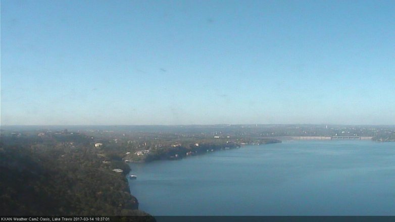 Lake Travis webcam, March 14, 2017 9:50 AM CT