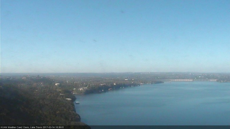 Lake Travis webcam, March 14, 2017 10:00 AM CT