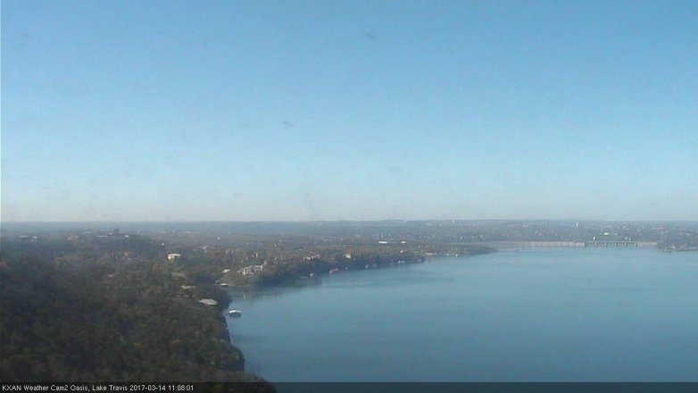 Lake Travis webcam, March 14, 2017 10:35 AM CT