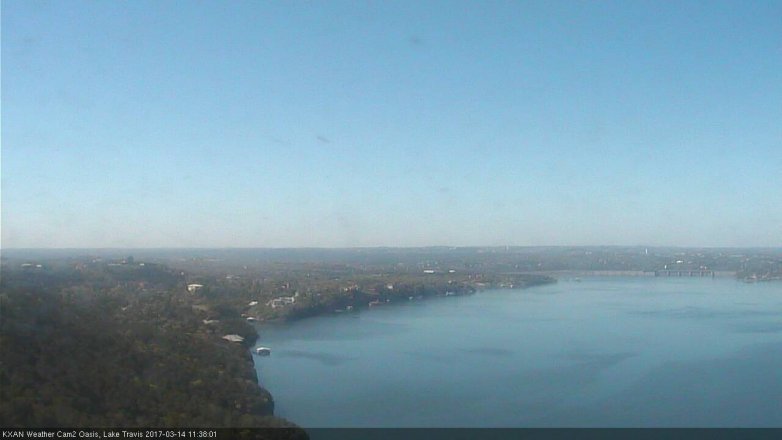 Lake Travis webcam, March 14, 2017 10:50 AM CT