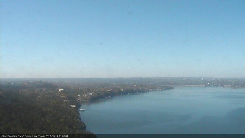 Lake Travis webcam, March 14, 2017 10:55 AM CT