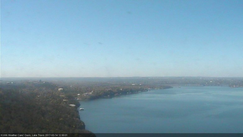 Lake Travis webcam, March 14, 2017 11:15 AM CT