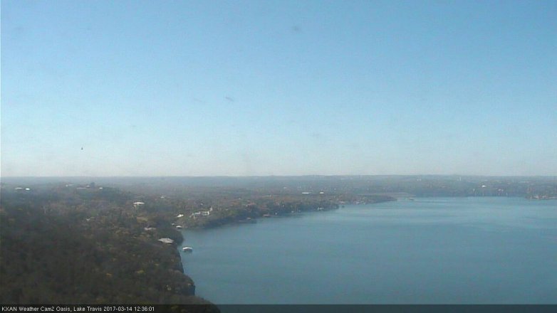Lake Travis webcam, March 14, 2017 11:55 AM CT