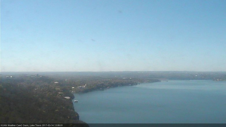 Lake Travis webcam, March 14, 2017 12:10 PM CT