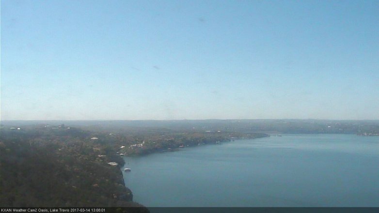 Lake Travis webcam, March 14, 2017 12:20 PM CT