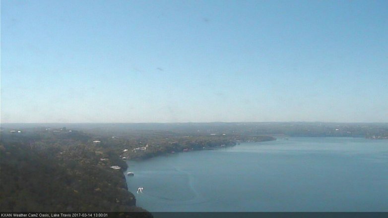 Lake Travis webcam, March 14, 2017 12:25 PM CT
