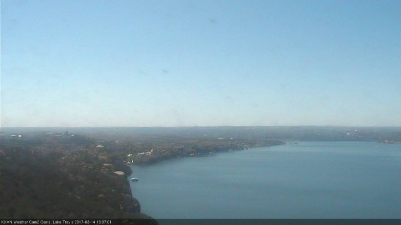 Lake Travis webcam, March 14, 2017 12:40 PM CT
