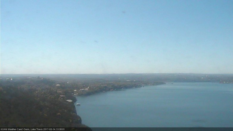Lake Travis webcam, March 14, 2017 12:45 PM CT