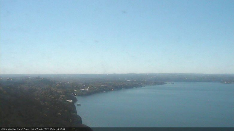 Lake Travis webcam, March 14, 2017 2:00 PM CT
