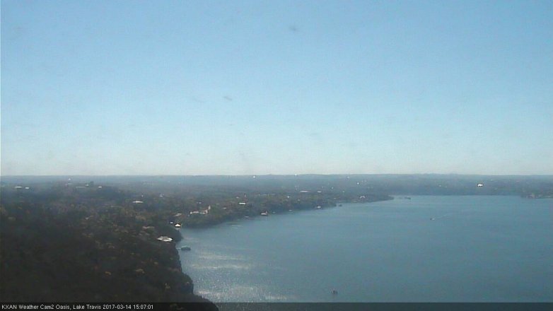 Lake Travis webcam, March 14, 2017 2:30 PM CT