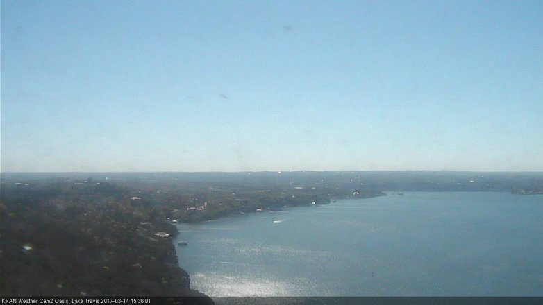 Lake Travis webcam, March 14, 2017 2:50 PM CT