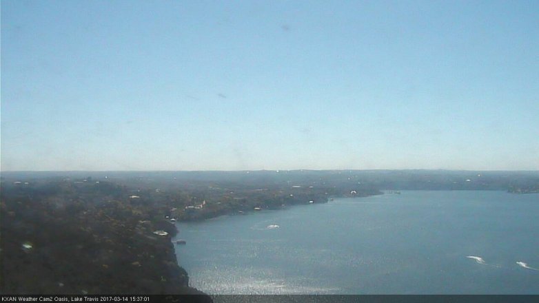 Lake Travis webcam, March 14, 2017 2:55 PM CT