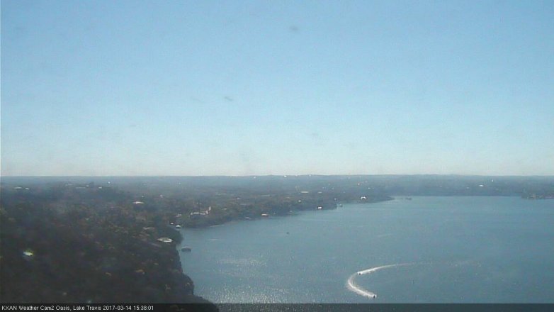 Lake Travis webcam, March 14, 2017 3:10 PM CT