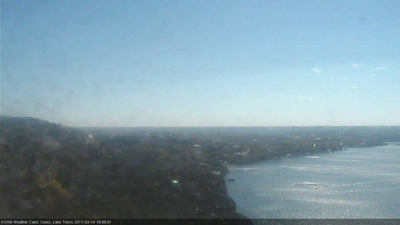 Lake Travis webcam, March 14, 2017 3:15 PM CT
