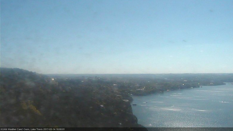 Lake Travis webcam, March 14, 2017 3:25 PM CT