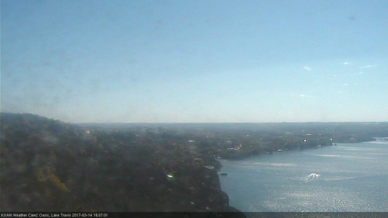 Lake Travis webcam, March 14, 2017 3:35 PM CT
