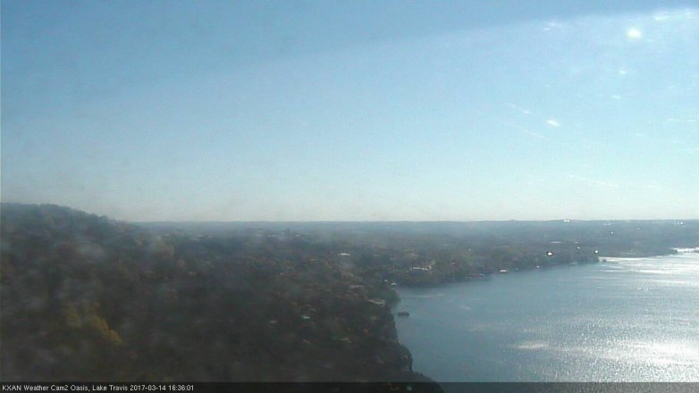 Lake Travis webcam, March 14, 2017 3:40 PM CT