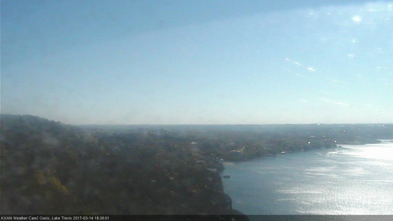 Lake Travis webcam, March 14, 2017 3:45 PM CT