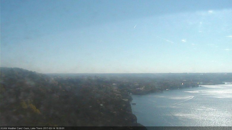 Lake Travis webcam, March 14, 2017 3:50 PM CT