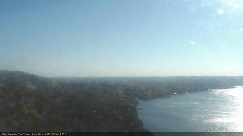 Lake Travis webcam, March 14, 2017 4:10 PM CT